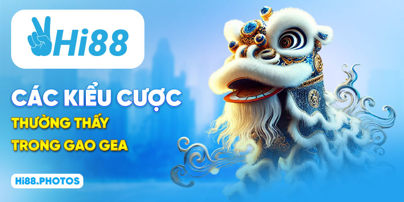 Các kiểu cược thường thấy trong Gao Gea
